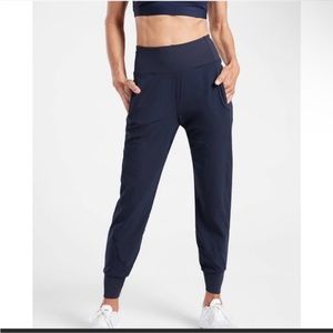 Athleta Lined Soho Joggers Navy